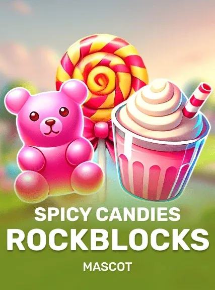 Spicy Candies Rockblocks pokie by Mascot Gaming